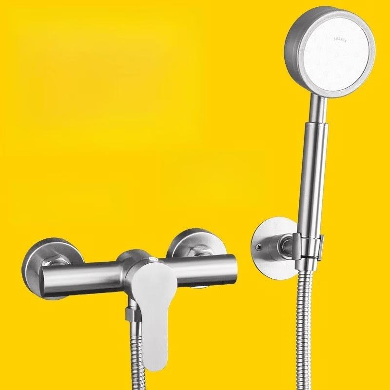 TLXT Wall-Mounted Stainless Steel Shower Mixer Faucet Set