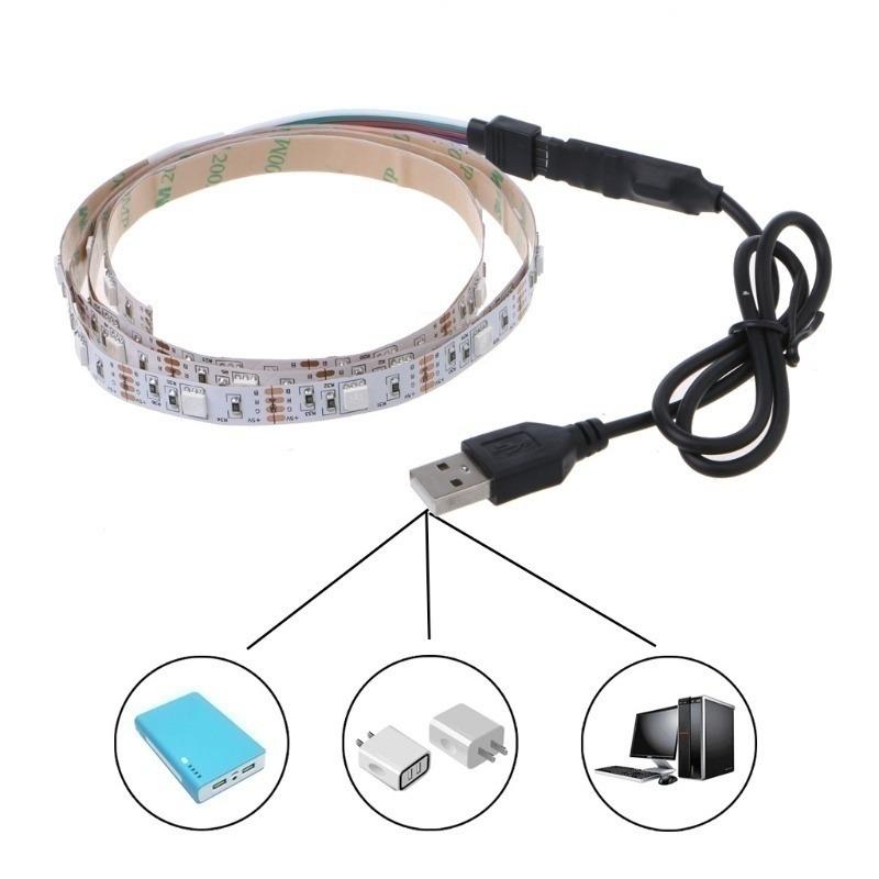 2M/1M/0.5M 3 Sizes RGB LED Wireless Remote Control Neon Interior Light Lamp Strip Lights Car Decor