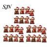 Cute Highland Cow Gift Items Christmas Ornament Set, 2D Flat Wooden Farm Animal Holiday Decor Hanging with String, Tree Party Decoration Decorative
