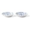 [Официально импортировано] Royal Copenhagen Blue Fluted Plain Пара тарелок, 13 см, Идеально подходит для свадеб и других особых случаев, Номер продукта 1074022