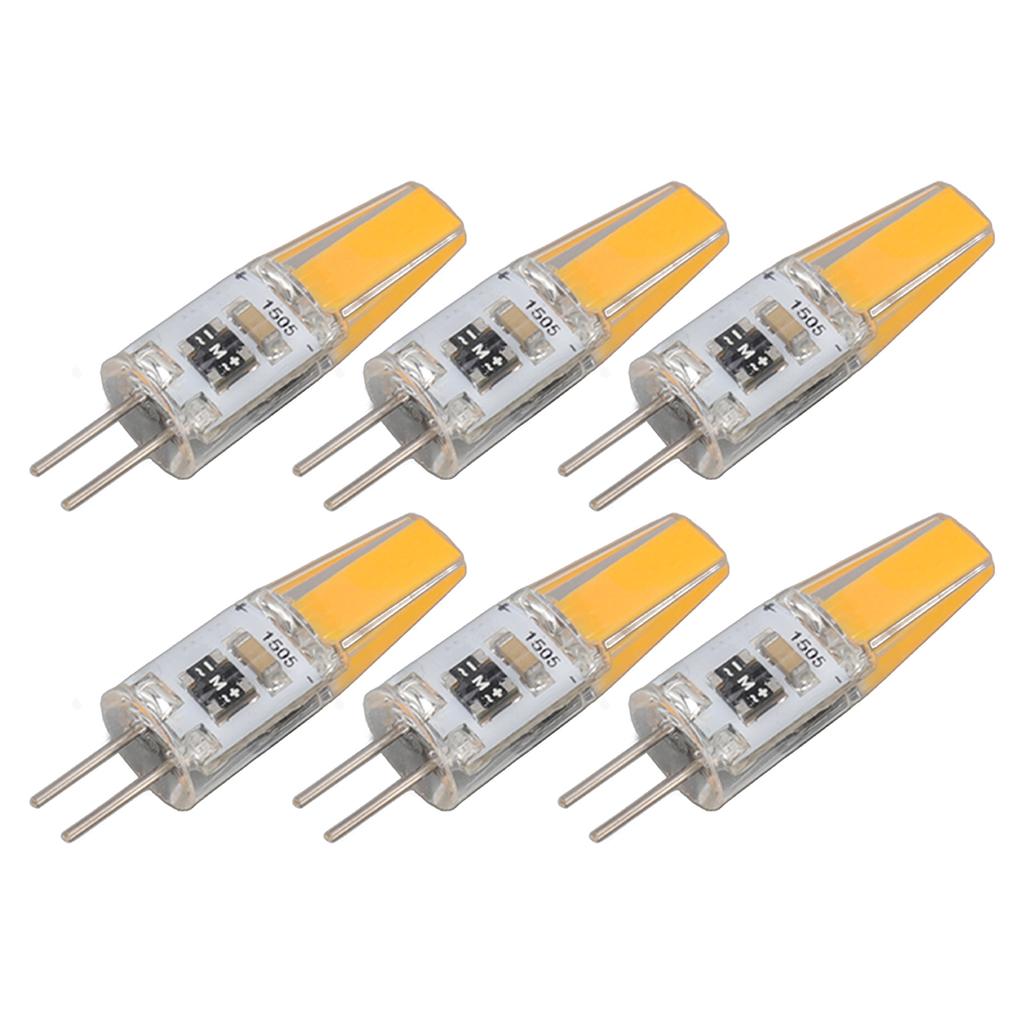 6 шт. Лампа G4 Диммируемая 2 Вт 180 лм Светодиодная лампа для настольной лампы, настенной лампы, люстры, на замену 120 В