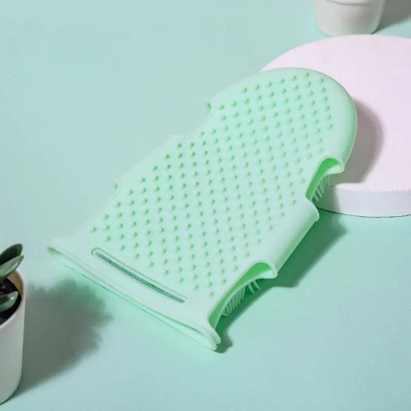 Pet Bathing Brush Soft Silicone Massager Gloves Shower Gel Bathing Brush Clean Tools Comb Dog Cat Cleaning Grooming Supplies