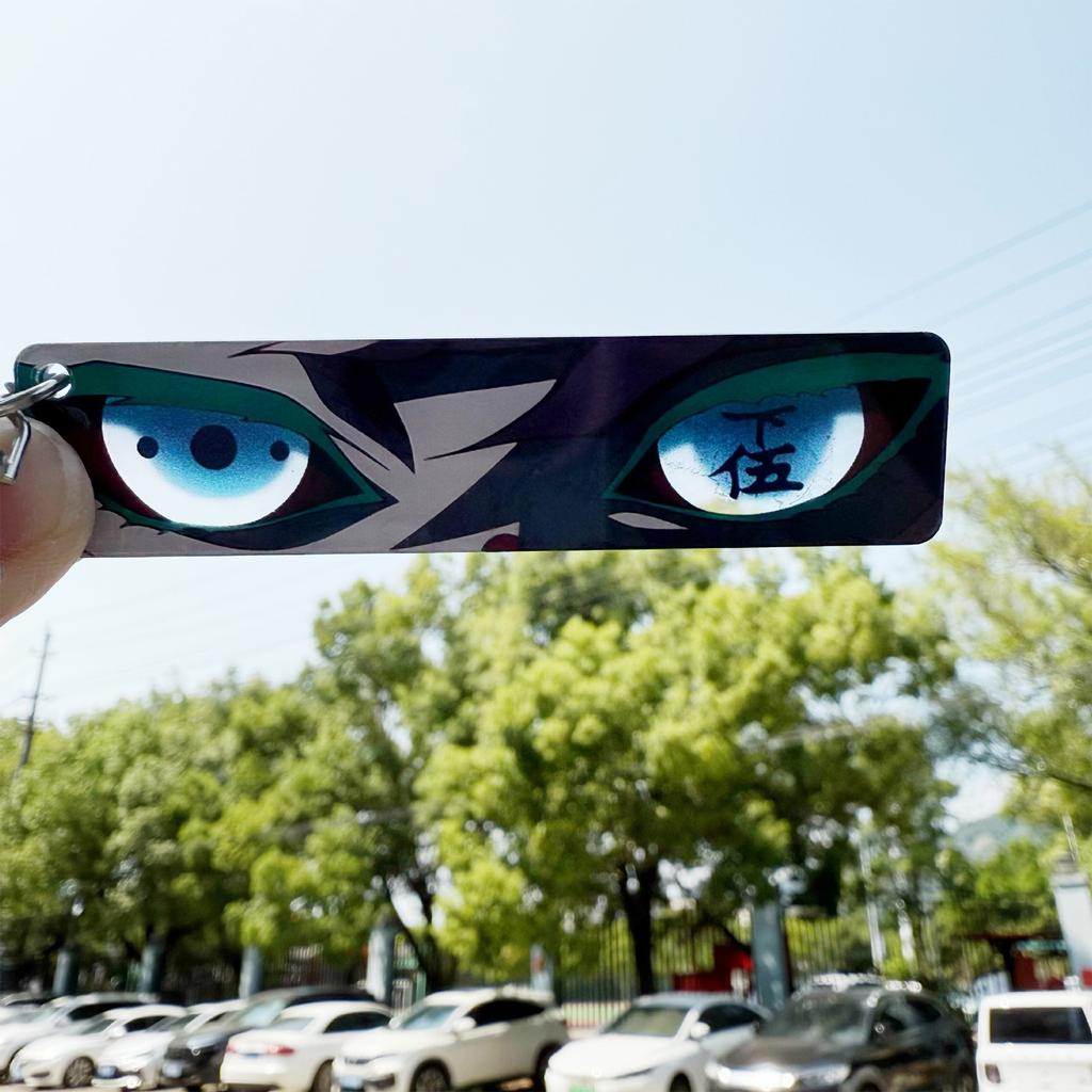 Eccentric Transparent Acrylic Pendant Dark Keychain, Creative Gift, Backpack Decoration Accessory