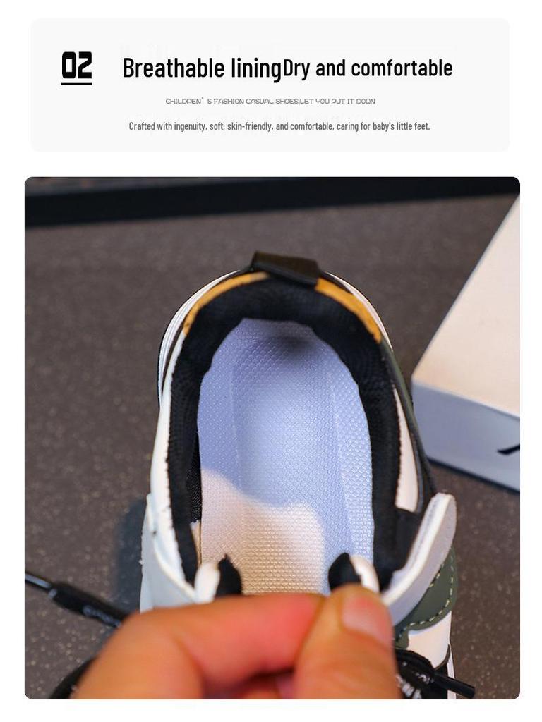 Дышащие, износостойкие скейт-туфли для детей – Удобные кроссовки с мягкой подошвой для мальчиков и девочек с мультяшным дизайном