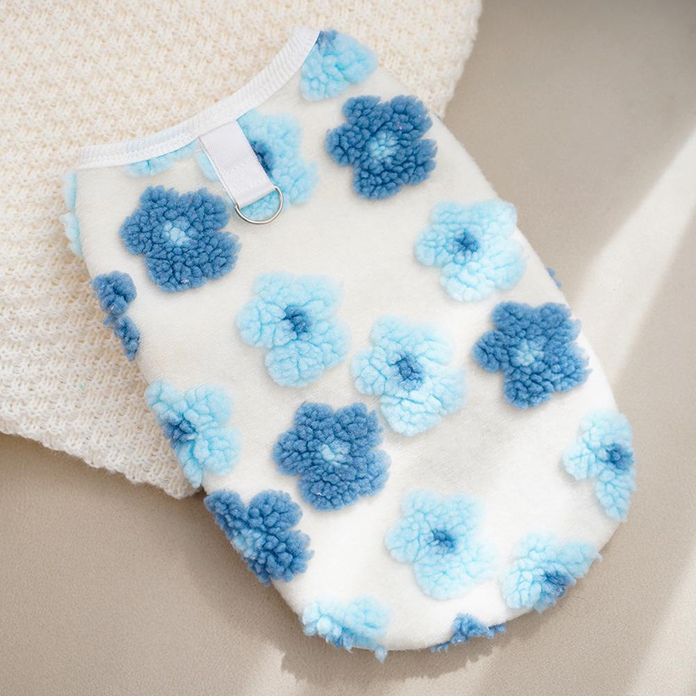 Pet Clothes Autumn and Winter Plush Double Layer Cat Dog Universal Cold Protection Dog Vest Cat Supplies Teddy