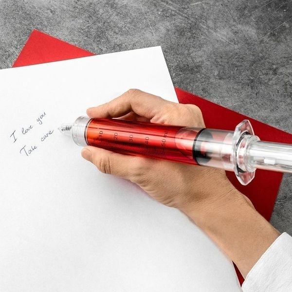 Гигантская шприц-ручка Шариковая ручка XXL 29 см