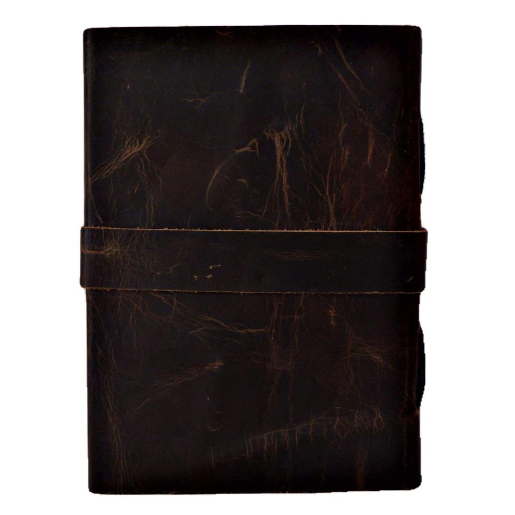 Eono Vintage Leather Diary , Leather Bound Journal Large Writing Notebook 200 Handmade Pages with 5 X 7 Inch.