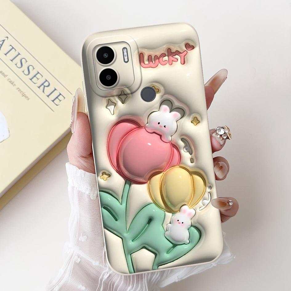 Redmi A1 Case For Xiaomi Redmi A1 Plus Cover Lovely Rabbit Panda Rabbit Shockproof Silicone Bumper For Xiaomi Redmi A2 A2+ Funda