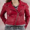 Noora женская КРАСНАЯ кожаная куртка | Стильная куртка BIKER из натуральной кожи | Зимняя кожаная куртка ручной работы | Celebrity JACKET Special от нее