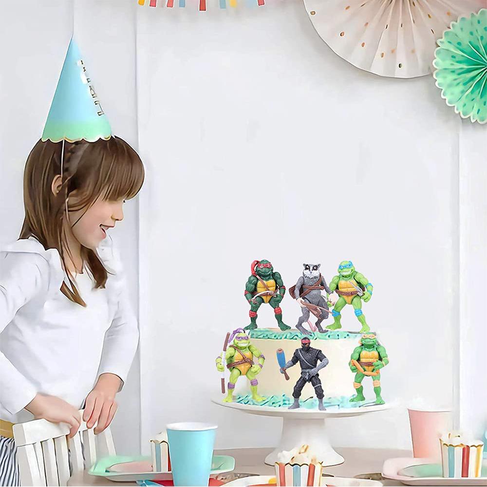 New Ninja Turtle Mini Figures Anime Action Figures Cake Toppers For Theme Party