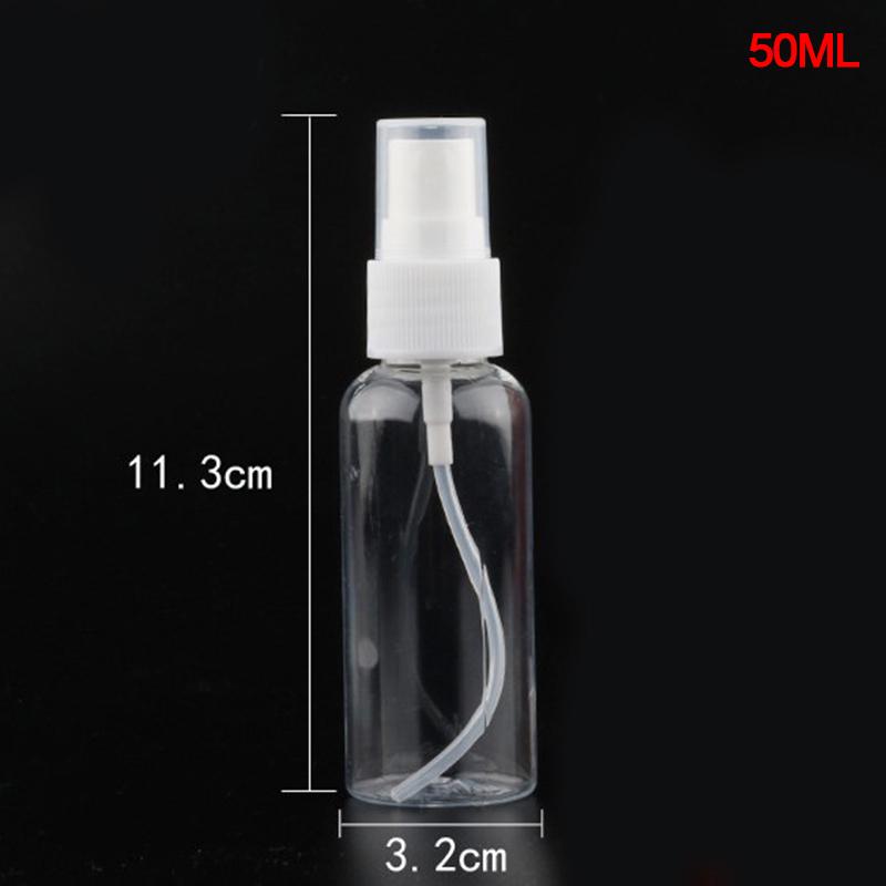 20/30/50/100ml Refillable Bottles Transparent Plastic Perfume Atomizer Mini Empty Spray Bottle Portable Travel Accessories