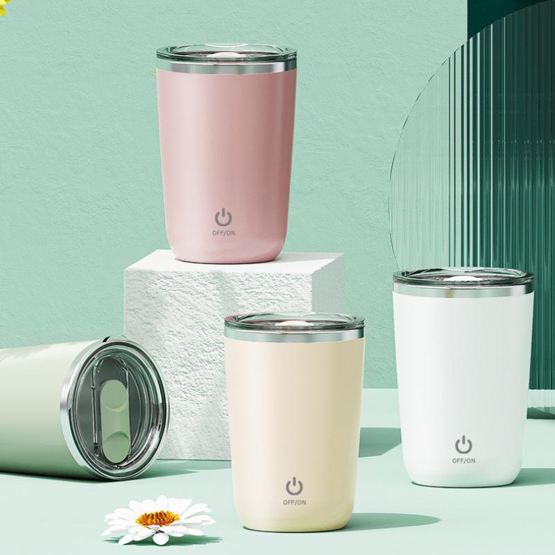 USB перезаряжаемая автоматическая кружка для перемешивания, нержавеющая сталь, кофе, молоко, самоперемешивающаяся кружка, умная бутылка для воды для перемешивания