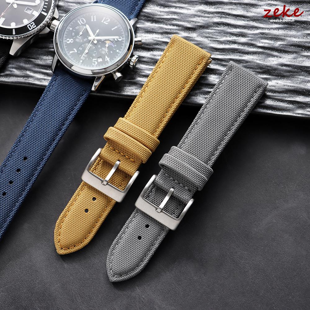 Quick Release Nylon Sailcloth Watch Strap 20mm 22mm Butterfly Buckle Band for Omega for Seiko Watchband New Smartwatch Wristband