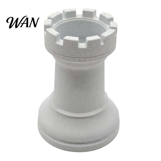Chess Shape Pen Holder Cart 3D Printed Piece Desk Organizer Stationery Minimalist Makeup Brush Storage Cup for Home Office School Supplies Imitation