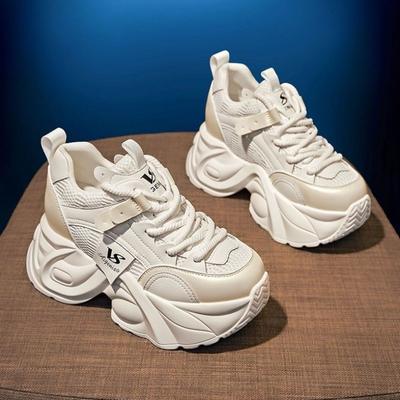 Мода 2025 Новые женские роскошные массивные кроссовки Сетчатые дышащие женские вулканизированные туфли Модные повседневные удобные женские Zapatos Mujer