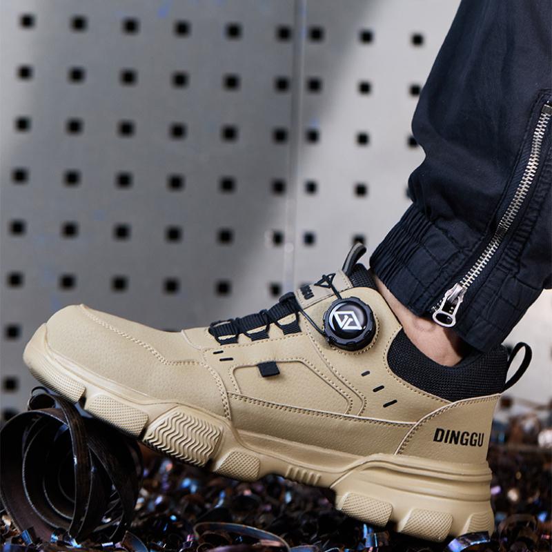 Безопасные противоударные умные пряжки противопрокольные легкие износостойкие всесезонные мужские большого размера для нефтедобычи рабочие спортивные туфли