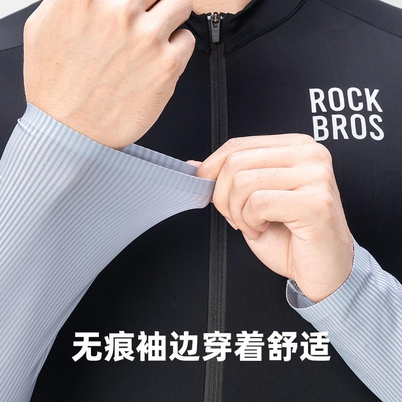 ROCKBROS Mens Cycling Jersey Long Sleeve Breathable Lightweight Mountain Road Bike Apparel Summer