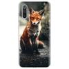 Anime fox funny foxs Phone Case For Xiaomi Redmi Note 10 11 12 13 14 15 Pro Plus 11S 12S 14S 11T 11E 10S Soft TPU Back Cover Red