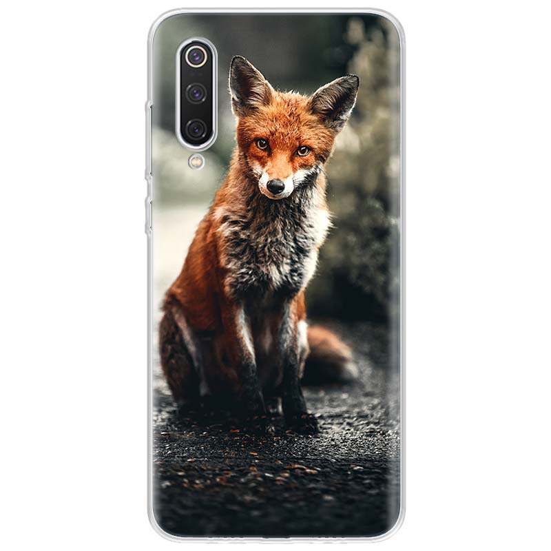 Anime fox funny foxs Phone Case For Xiaomi Redmi Note 10 11 12 13 14 15 Pro Plus 11S 12S 14S 11T 11E 10S Soft TPU Back Cover Red
