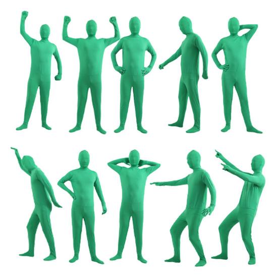 Halloween Jumpsuit Tight Fit Breathable Long Sleeves Hooded Elastic Solid Color Invisible Jumpsuit