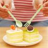 1Set Fruit Fork Dessert Spoon Reusable Tableware Children Snack Cake Dessert Food Pick Toothpick Bento Lunches Party Decor