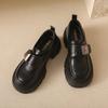Мода 2025 Новая Модная Обувь Женские Балетки Осень Британский Стиль Оксфорды Круглый Носок Платформа Лоферы с Мехом На Все Случаи Жизни Повседневная Женская