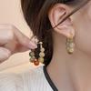 Colorful Beaded Earrings: Women's Niche Design, Trendy Studs for Advanced Style