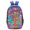 School Bag Monster Choir School Bag, Blue 16 Inch 13 Elementary School Backpack