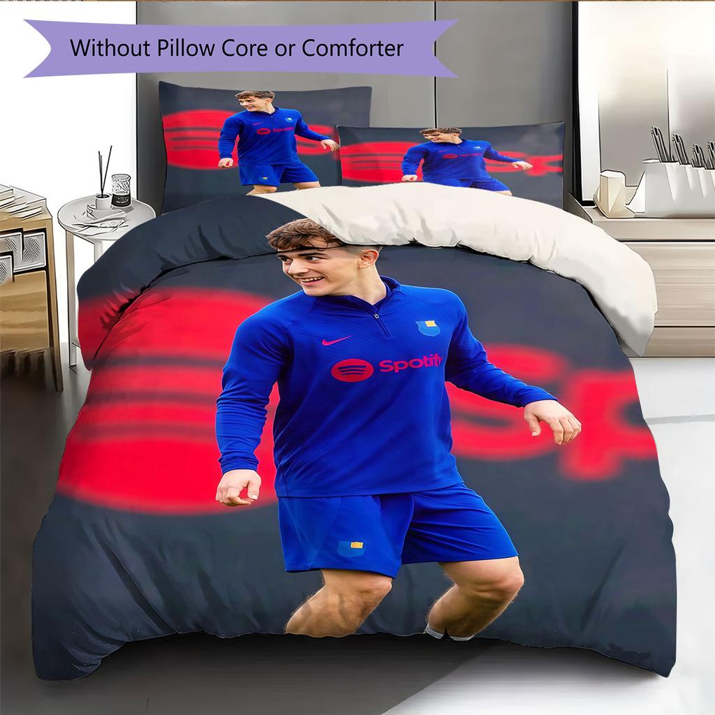 Gavi Pattern Bedding Home Decoration Birthday Gift ( 1 duvet cover + 2 pillowcase, without core),fan merchandise.