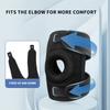 Регулируемый спортивный локтевой бандаж, дышащий локоть, баскетбольный, спортивный, рукава для рук, подходит для веса до 176,37 фунтов, 1 шт.