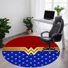 1 шт. Круглый ковер Wonder Woman для офиса, под офисные стулья, в спальню, гостиную, домашний декор, Декор для комнаты, Доступен в различных размерах