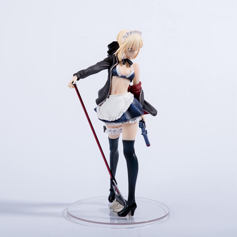 24СМ Аниме Фигурка Fate/Grand Order Сэйбер Алтрия Пендрагон Купальник Горничная Вер ПВХ Фигурка Действия Коллекционная Модель Игрушки Фигурка