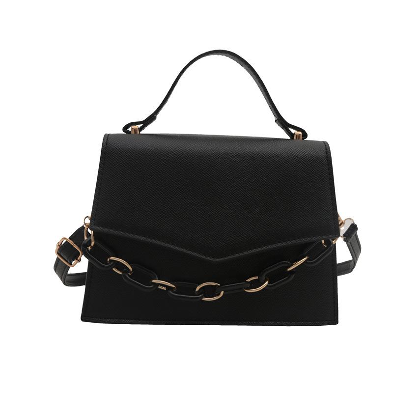 Модная сумка-сумка для женщин, новая, конфетного цвета, маленькая, свежая, сумка через плечо, простая, с цепочкой, маленькая, квадратная сумка