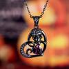 Ожерелье на Хэллоуин, ожерелье с черепом, классное ожерелье с черным сердцем, мужское и женское ожерелье