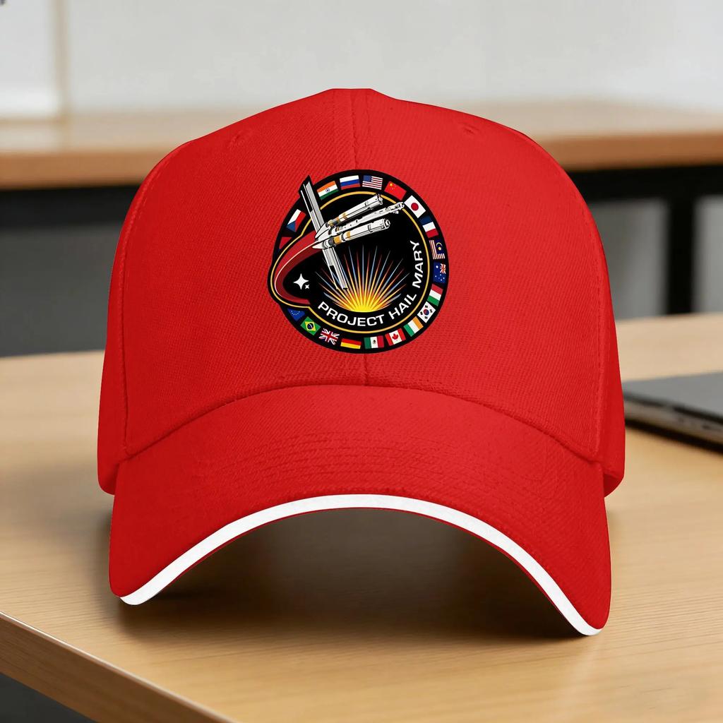 Project Hail Mary Sun Baseball Cap Summer Adult Mission Patch With Countries Print Trucker Hat SunProof Trendy Baseball Caps