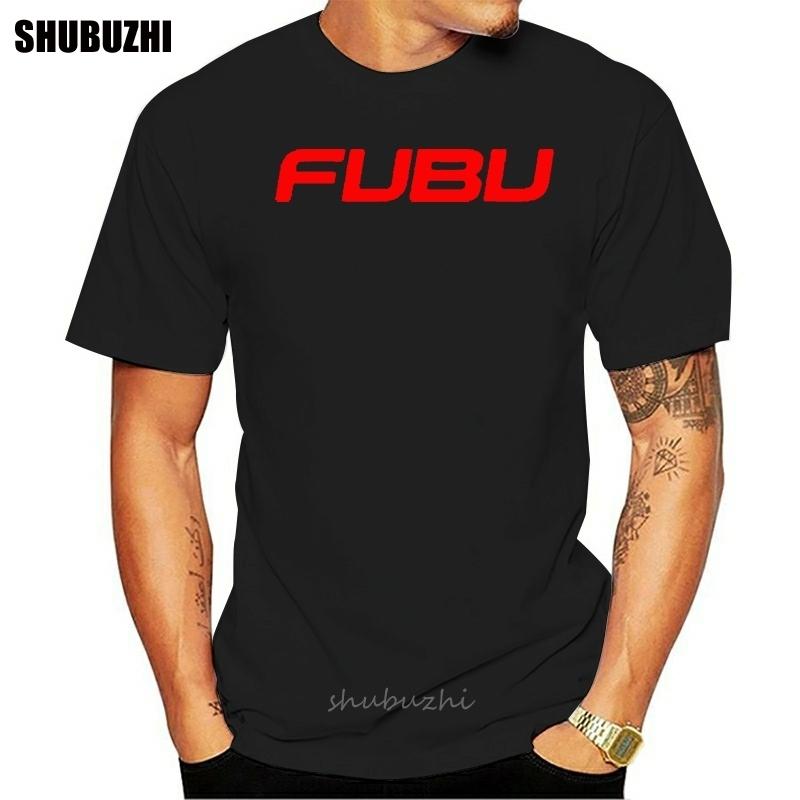 Fubu Логотип Печатный Графический Мужские Повседневные Короткий Рукав Хлопок Футболки Черный Размер S4XL модная футболка мужская хлопок бренд футболка