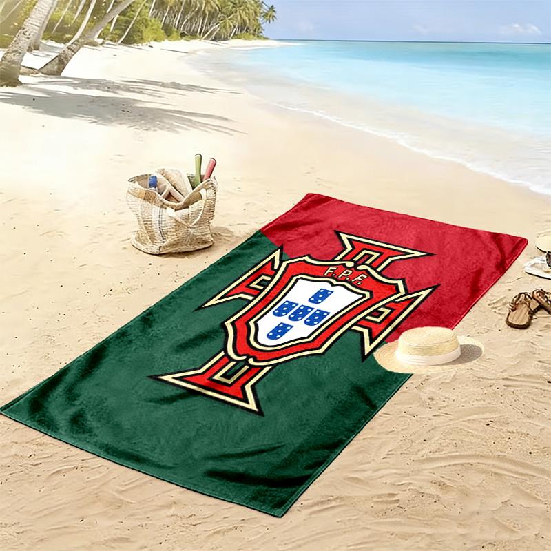Пляжное полотенце Wc Portugal Print, Большое Мягкое Быстросохнущее полотенце для Пляжа Кемпинга Плавания