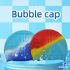 Wrinkle Free Waterproof Bathing Cap Elastic Swim Headgear Unisex Adult Silicone Swim Cap  Men Women