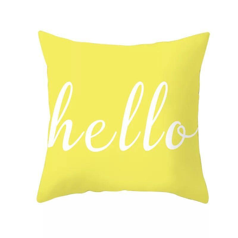 Скандинавская желтая геометрическая наволочка для дома, дивана, подушки