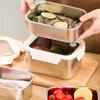 Portable Stainless Steel Crisper Leakproof Sealed Food Box Well Sealed Lunch Box Fresh Keeping