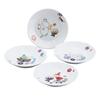 Yamaka Shoten MOOMIN Plate Set of Microwave Nordic Day Wedding Made In "Herbarium" 4, Approx. 13.5cm Diameter, Safe, Style, Mother's Gift, Gift,