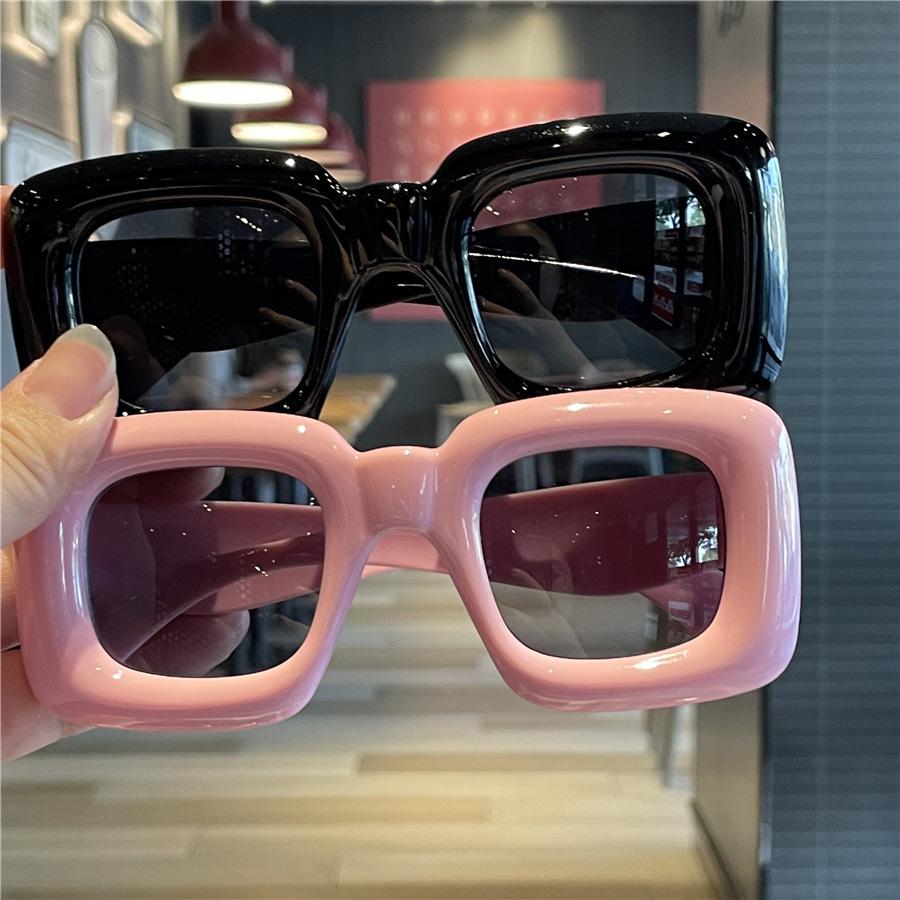 Забавные универсальные детские солнцезащитные очки, детские солнцезащитные очки карамельного цвета, родительско-детские очки с большой оправой, защищающие от ультрафиолета