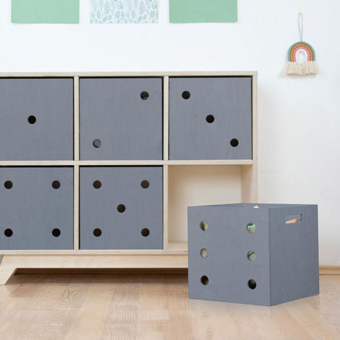 Boîte de rangement DICE gris 4