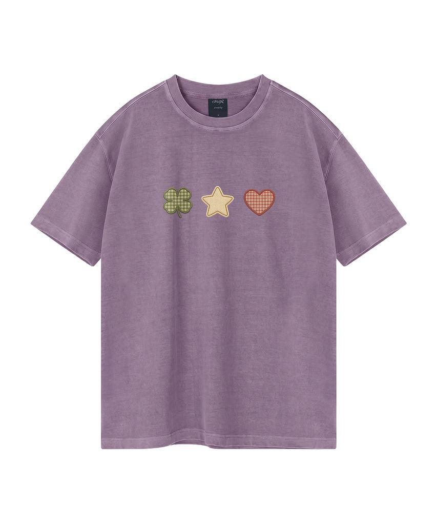 WILDROCK Clover Club Pigment Oversized Short Sleeve T-Shirt (Includes Cropped) (Type A)