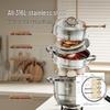 MAXCOOK 316L Stainless Steel 2-Layer Steamer