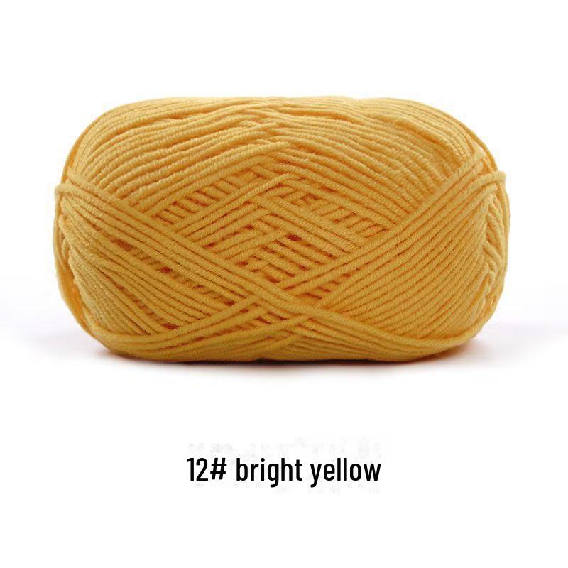 4-х ниточная пряжа из гребенного хлопка для кукол ручной работы, 40 г молочного хлопка, набор материалов для кукол своими руками