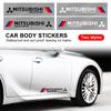 2 шт. Светоотражающая наклейка на боковую дверь автомобиля, графика кузова, виниловая декаль для ASX Lancer L200 Pajero Sport Attrage Mirage Eclipse
