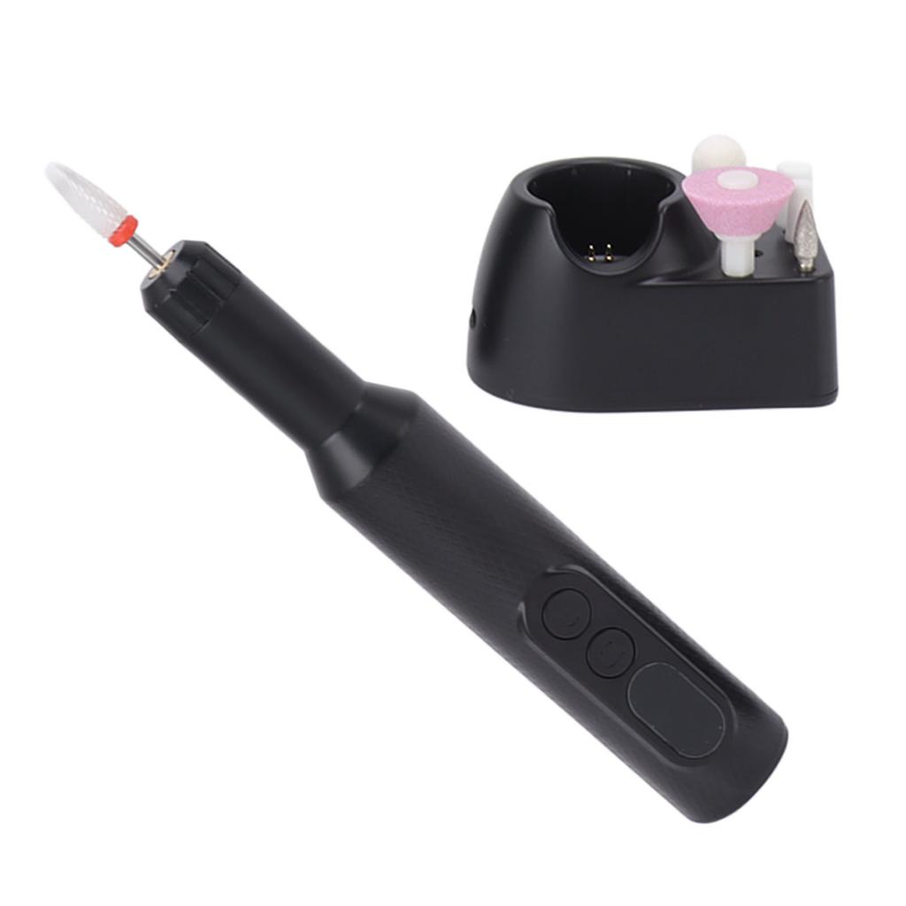 Electric Nail Drill Machine 18000RPM Dual Charging Dock LED Display 3 Levels Adjustable Manicure