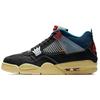 Air Jordan 4 Retro 'Off Noir' (Unisex) Off Noir / Brigade Blue / Dark Smoke Grey / Light Fusion Red Vintage Basketball Shoes DC9533 001