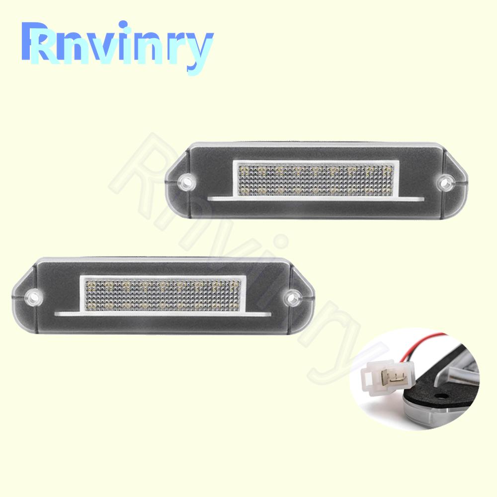 2 шт. для Honda Civic Gen5 EG EJ 92-95 Accord CD 94-97 Prelude BB1 2 3 4 92-96 Белый светодиодный фонарь подсветки номерного знака Лампа подсветки номерного знака